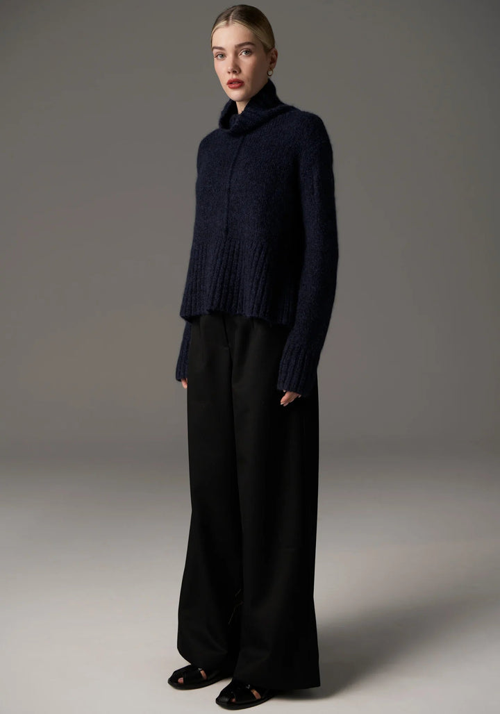 POL Grove High Neck Knit INk knits POL