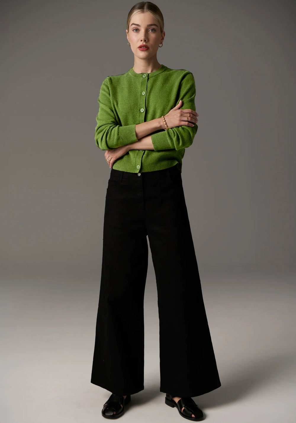 POL Largo Cardigan - Green knits POL