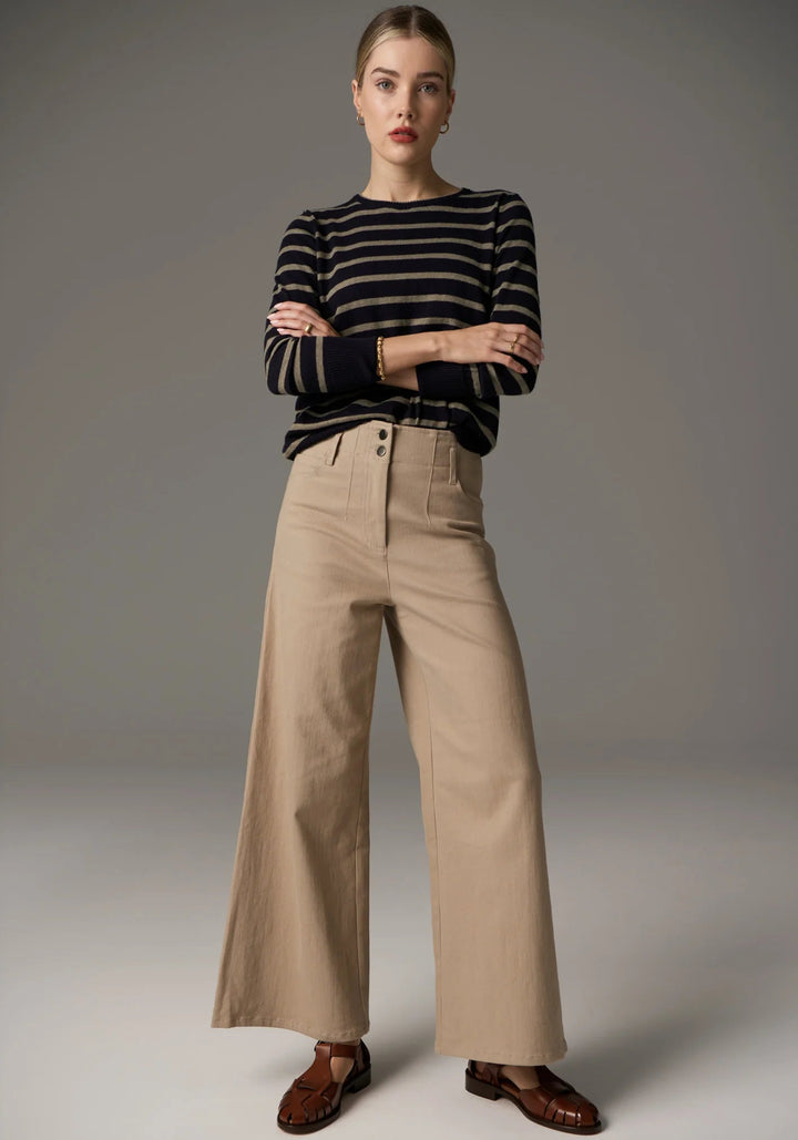 POL Lauren Wide Leg Jean - Sand Pants POL