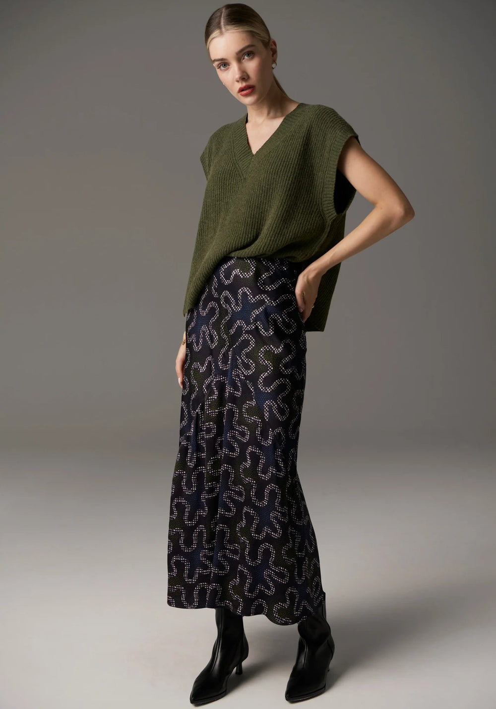 POL Mehr Vest - Khaki knit POL