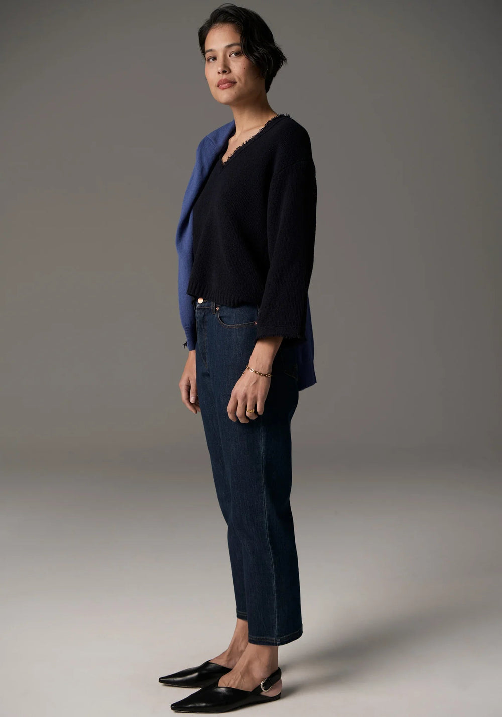 POL Nara V Top Fringe - Ink Shirts POL