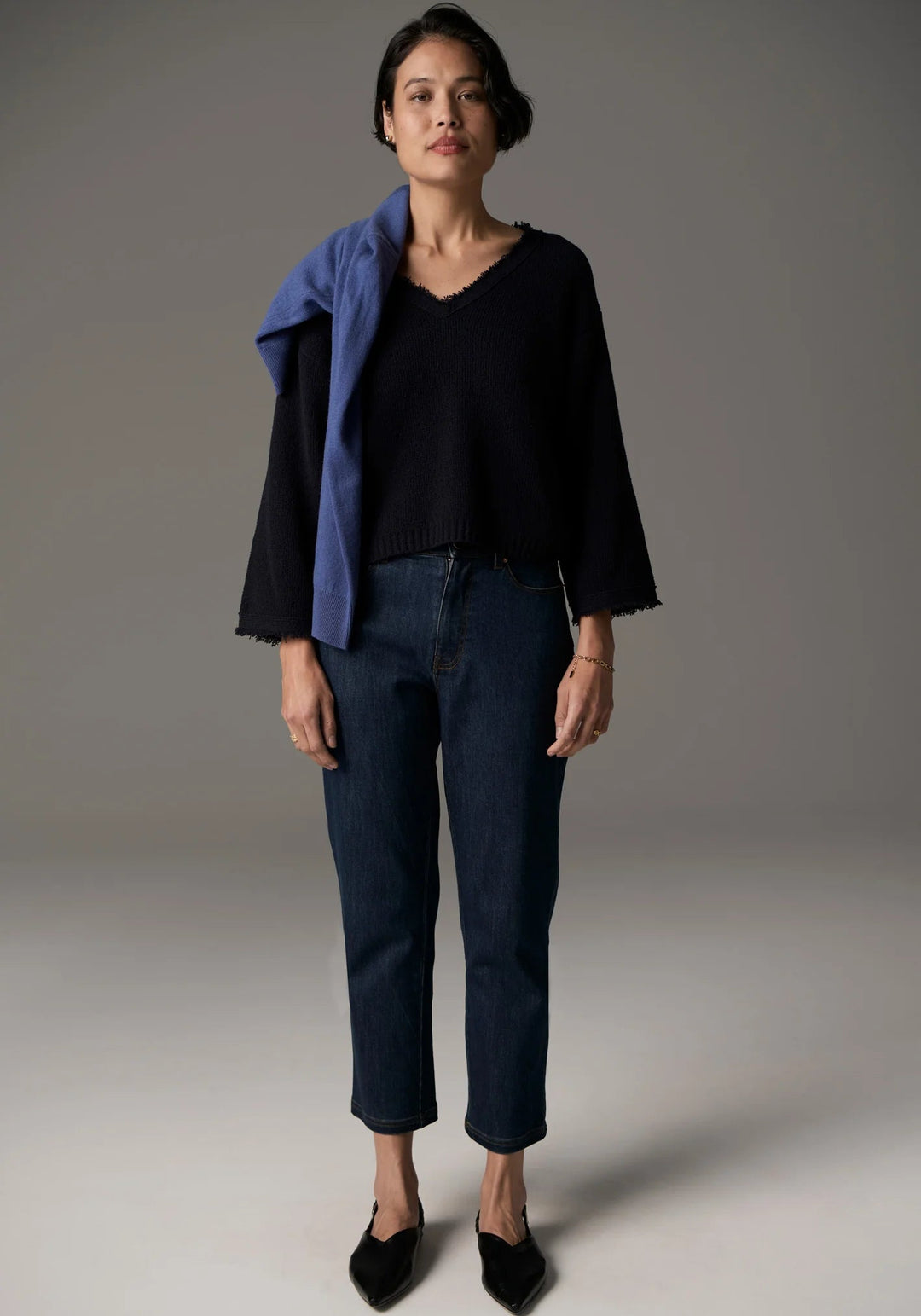POL Nara V Top Fringe - Ink Shirts POL