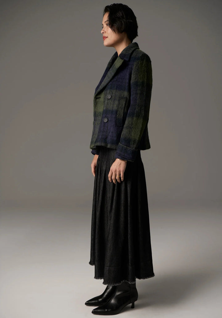 POL Nashia Pea Coat - Khaki / Ink Coats & Jackets POL