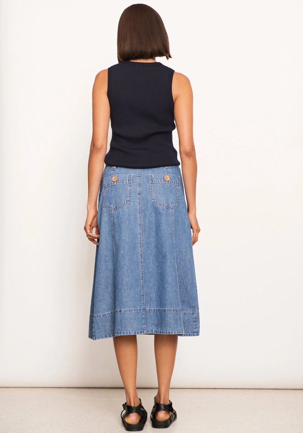 POL Raydel Denim Skirt - Light Wash skirt POL