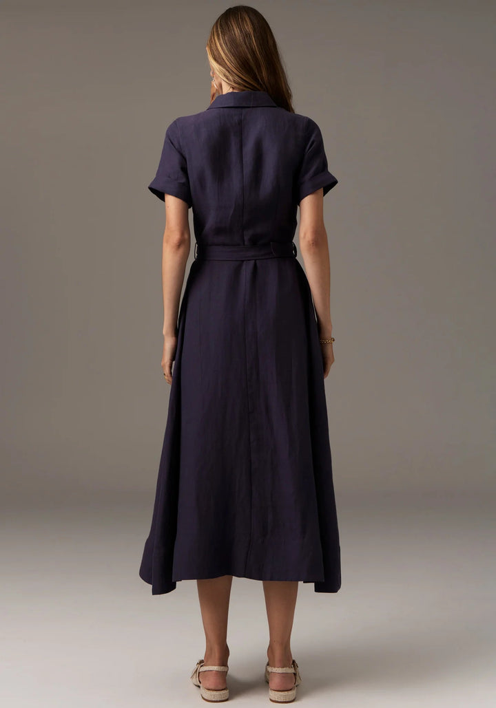 POL Riley Shirt Dress - Slate Dresses POL
