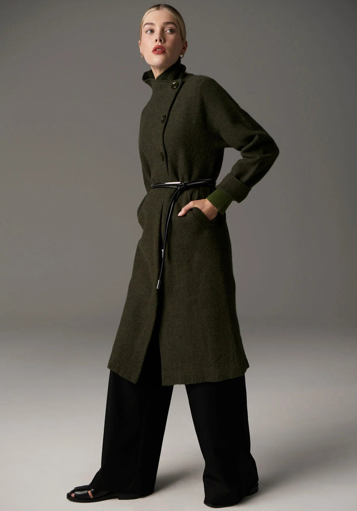 POL Ruben Boiled Merino Draped Coat Coats & Jackets POL