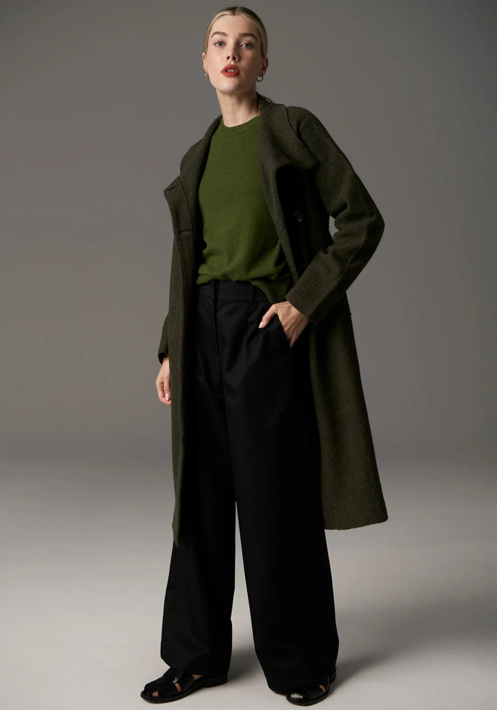 POL Ruben Boiled Merino Draped Coat Coats & Jackets POL