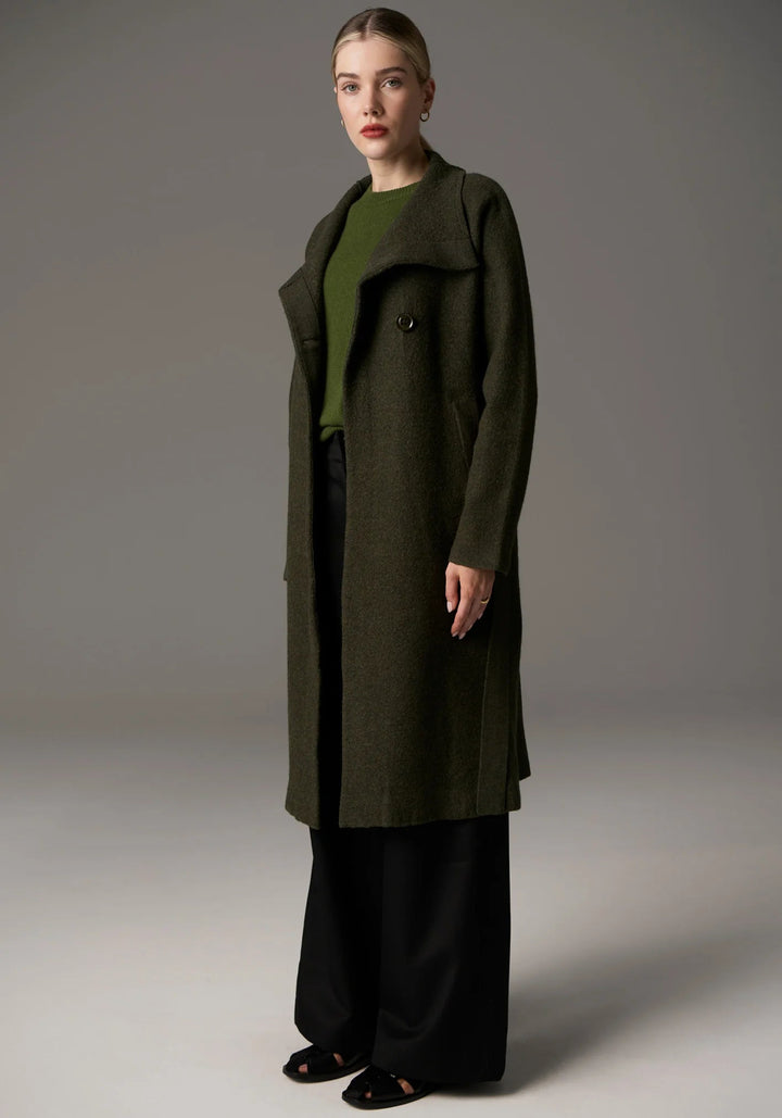 POL Ruben Boiled Merino Draped Coat Coats & Jackets POL
