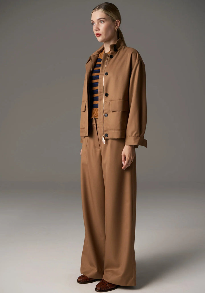 POL Soren Bomber Jacket - Camel Jacket POL