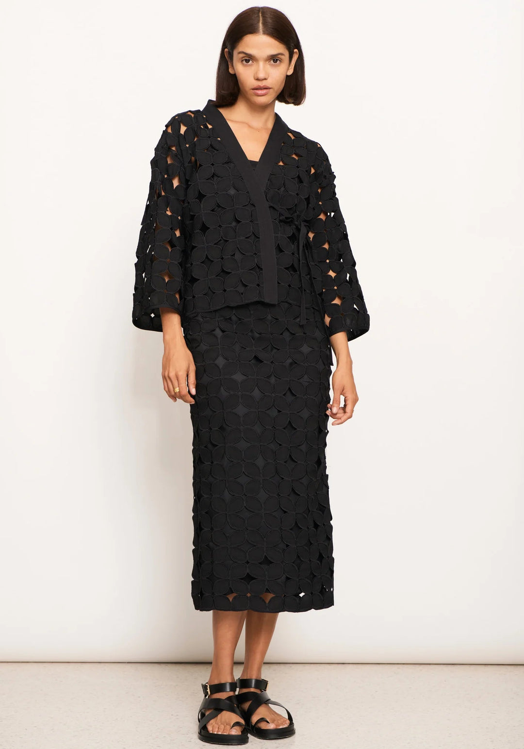 POL Sumi Opera Jacket - Black Lace Jacket POL