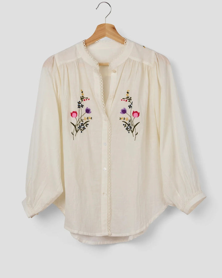 Posie Blouse Chalk Blouse Marie Louise De Monteray