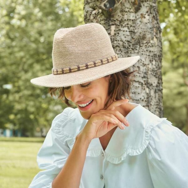 Powder Thalia Hat - Natural with Rope Band hat powder