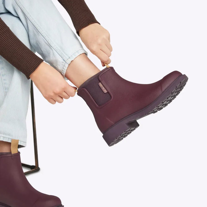 Merry People Bobbi Boot - Dark Cherry Gumboot Merry People