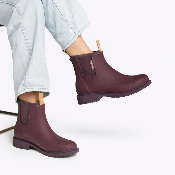 Merry People Bobbi Boot - Dark Cherry Gumboot Merry People