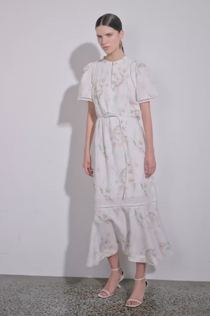 poem dress - painterly bloom