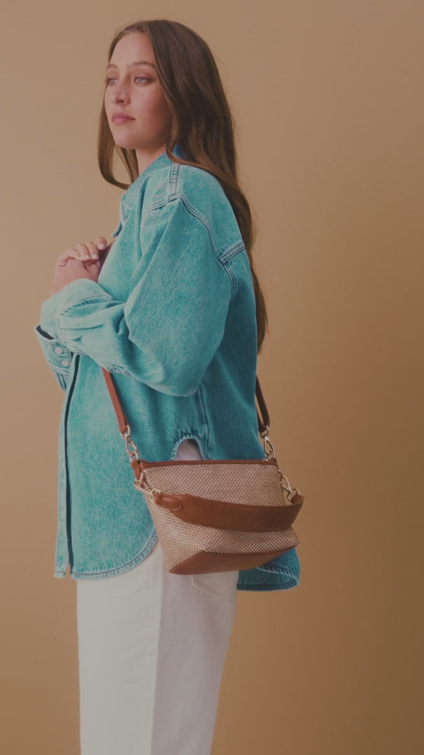 Leyton Crossbody - Raffia