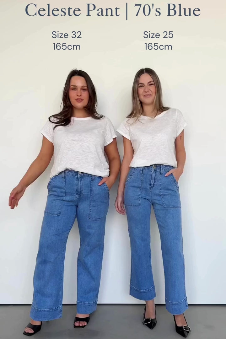 celeste Pant - 70's blue JEANS Kireina