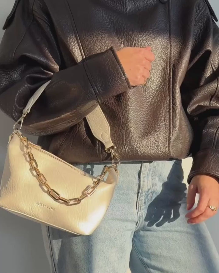 Leyton Crossbody - Chalk Handbag Elms and King