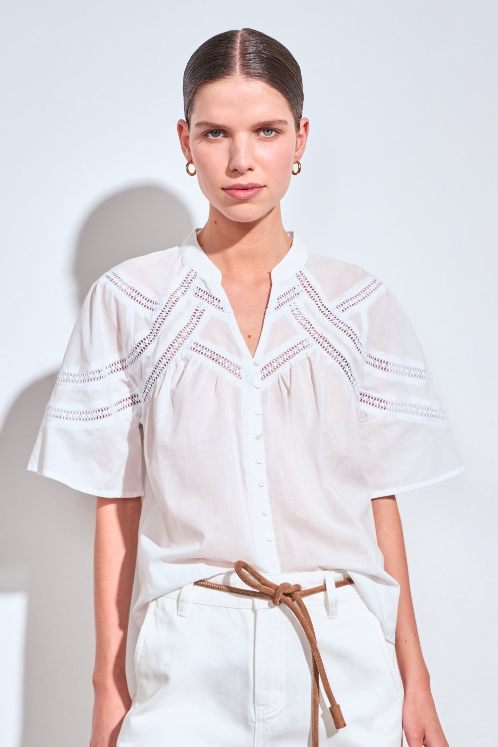 pulse top - porcelain Blouse Zoe Kratzmann