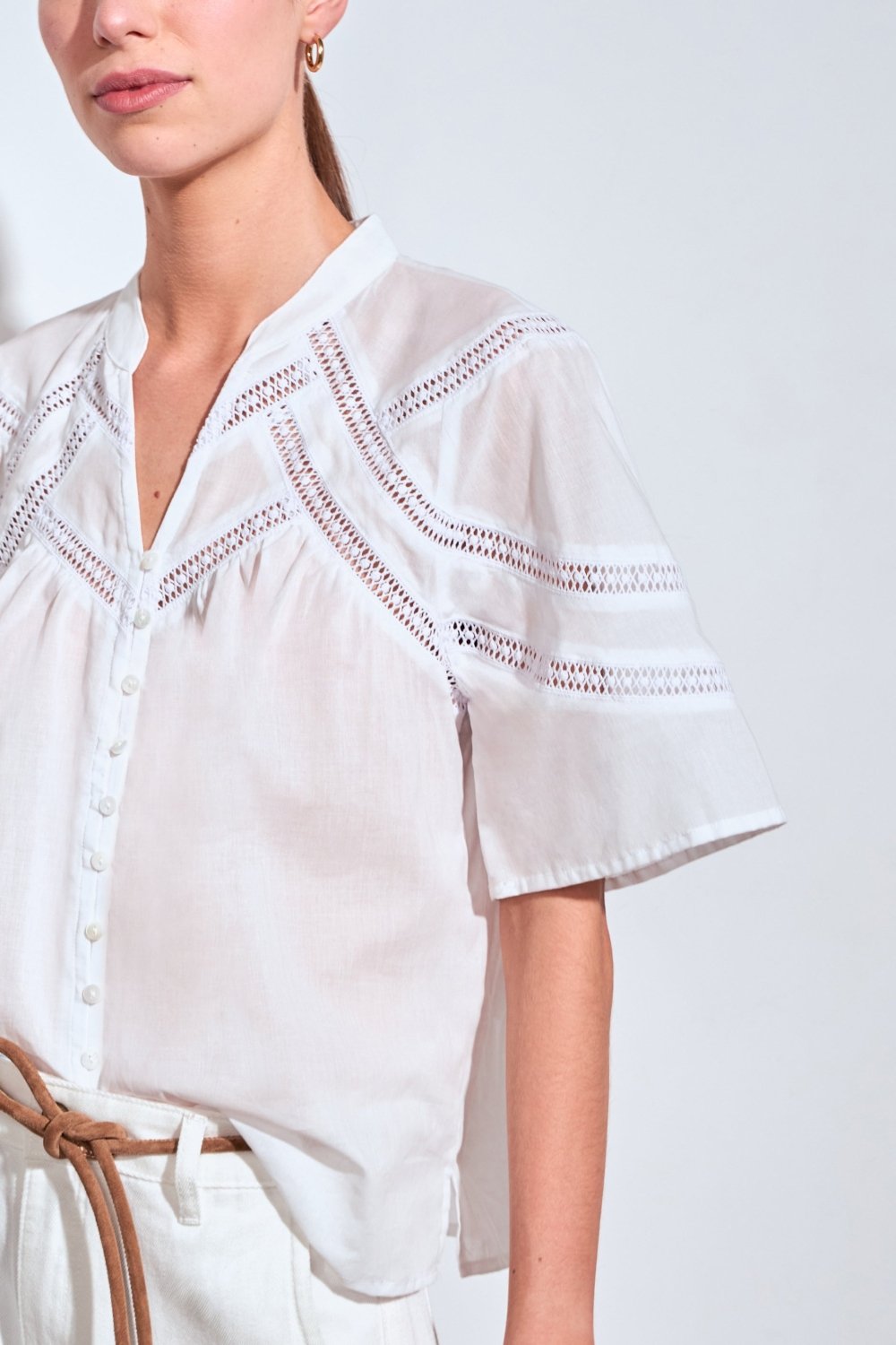pulse top - porcelain Blouse Zoe Kratzmann