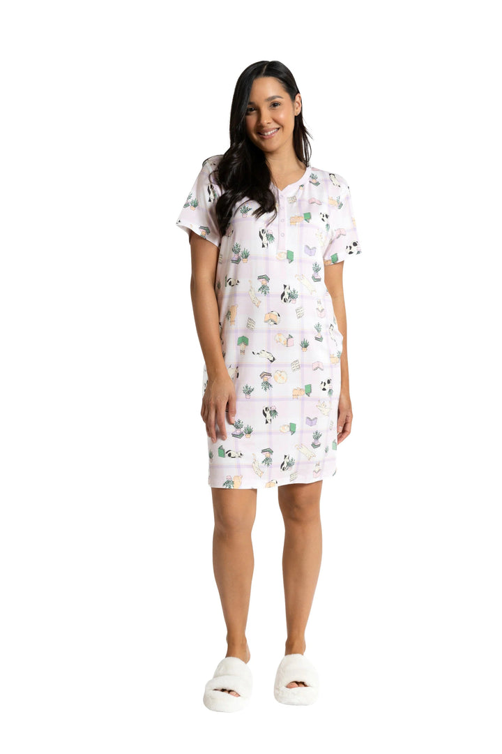 Purrfect Catnap Souluna Sleepwer Nightie sleepwear Souluna Sleepwear