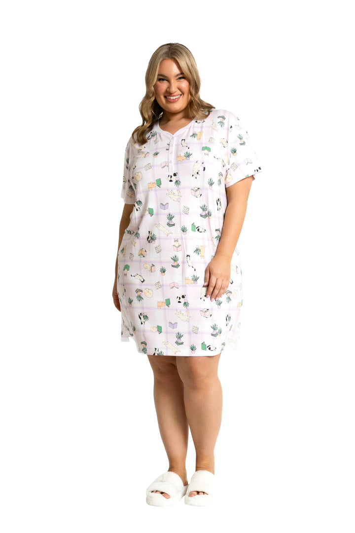 Purrfect Catnap Souluna Sleepwer Nightie sleepwear Souluna Sleepwear