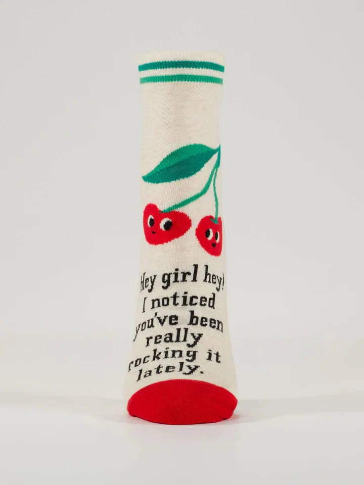 Hey Girl Hey Ankle Socks – Women's Fun Socks by BlueQ Blue Q Socks