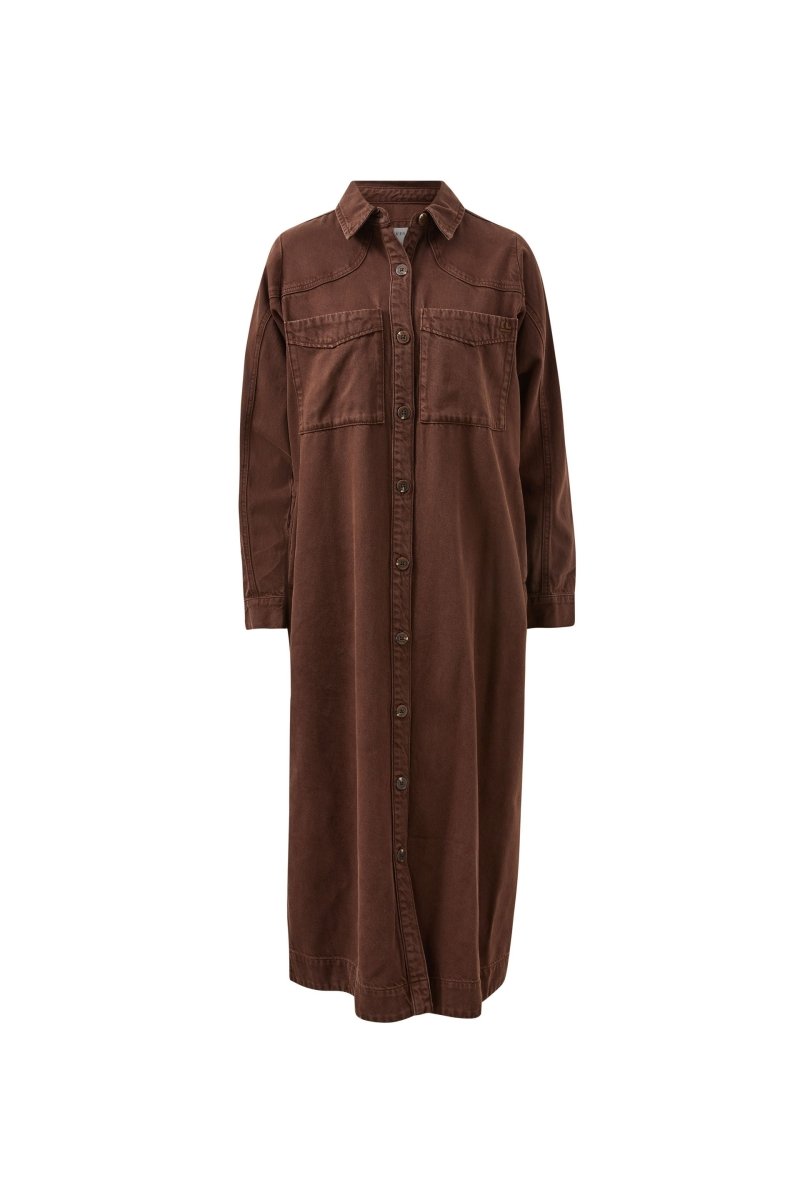 Rae Long Sleeve Midi Dress - Chocolate dress Ceres Life