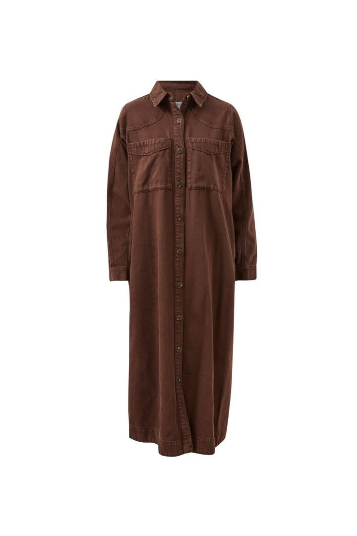 Rae Long Sleeve Midi Dress - Chocolate dress Ceres Life