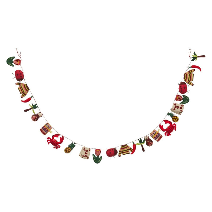 Raffaella Felt Bunting Christmas Sage & Clare