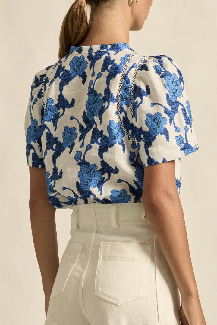 recollect top - Azure Bouquet blouse Zoe Kratzmann
