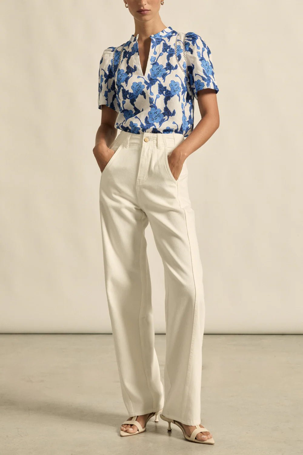 recollect top - Azure Bouquet blouse Zoe Kratzmann