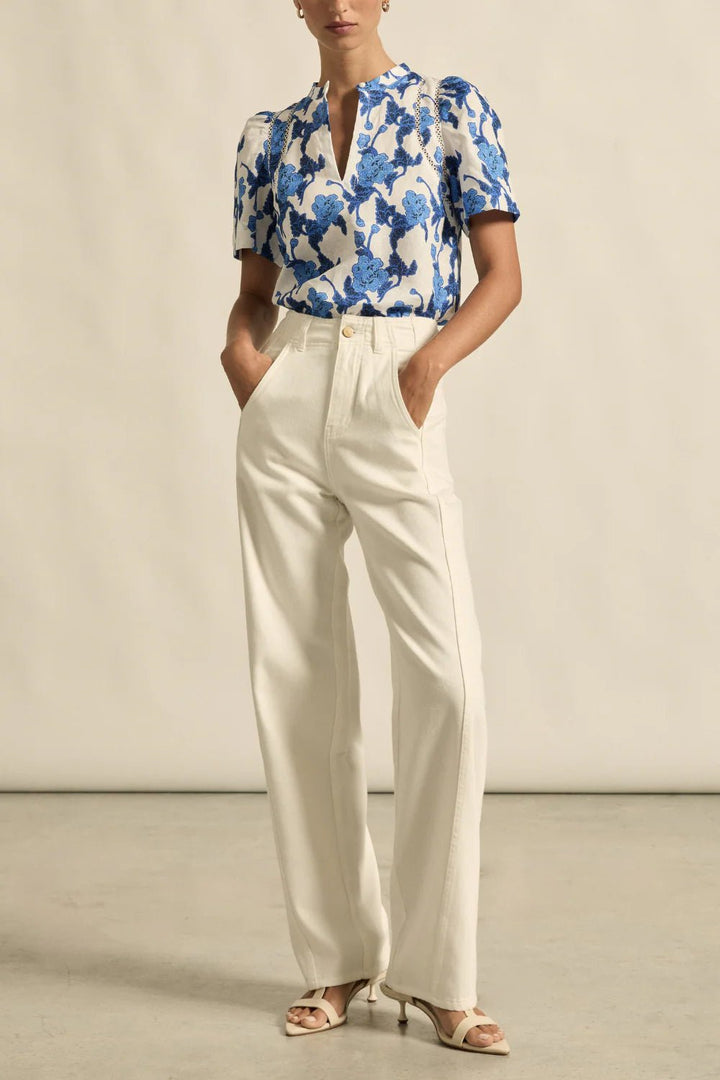 recollect top - Azure Bouquet blouse Zoe Kratzmann
