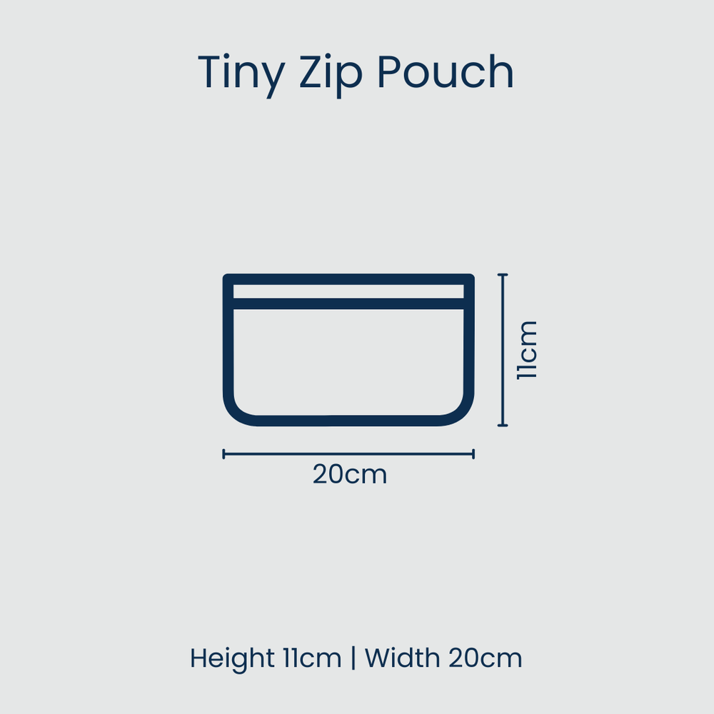 Red Blue Stripe Tiny Zip Pouch Project Ten Pty Ltd