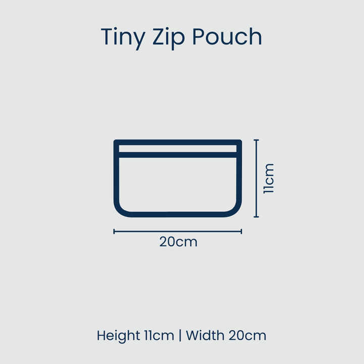 Red Blue Stripe Tiny Zip Pouch Project Ten Pty Ltd