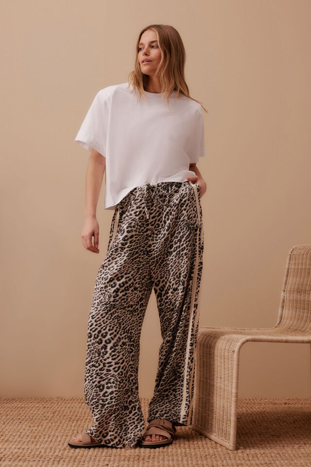 Relaxed Drawstring Wide Leg Pants pant Ceres Life