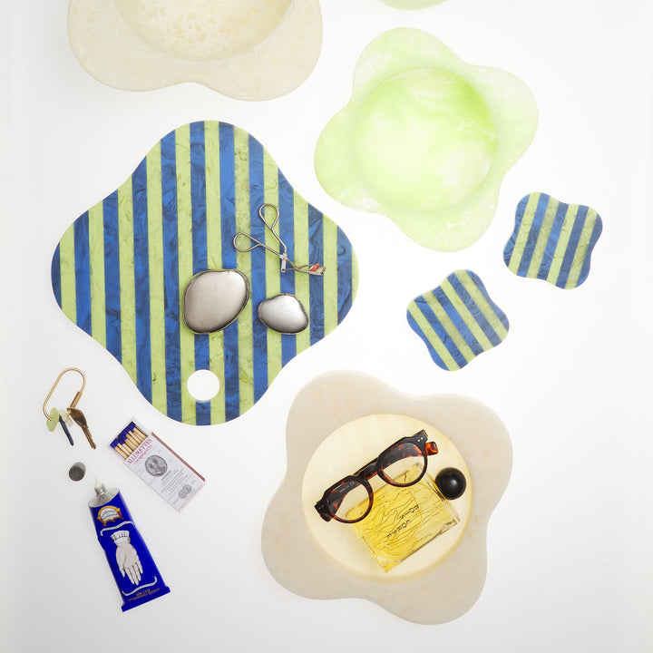 Noellyn Resin Coasters - Set of 2 - Azure