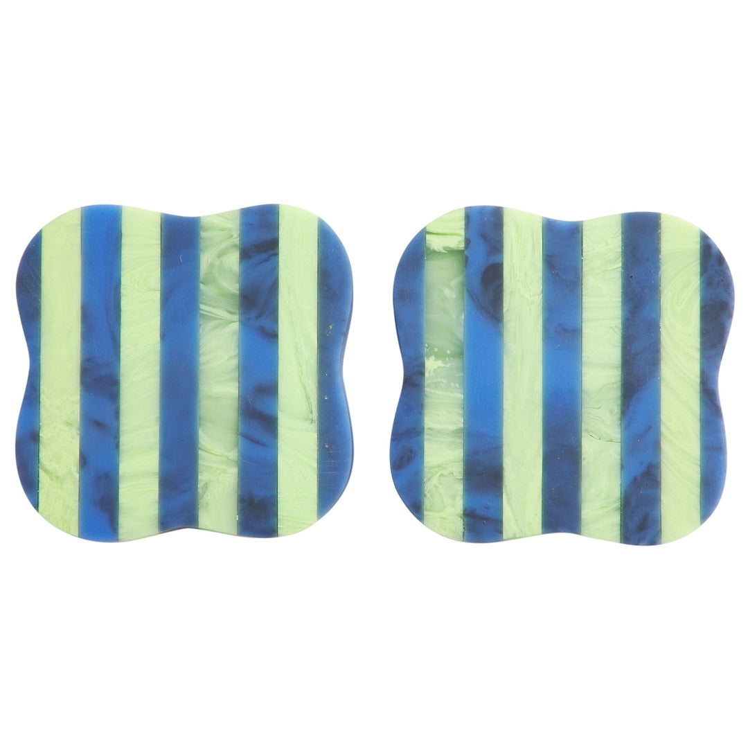 Noellyn Resin Coasters - Set of 2 - Azure