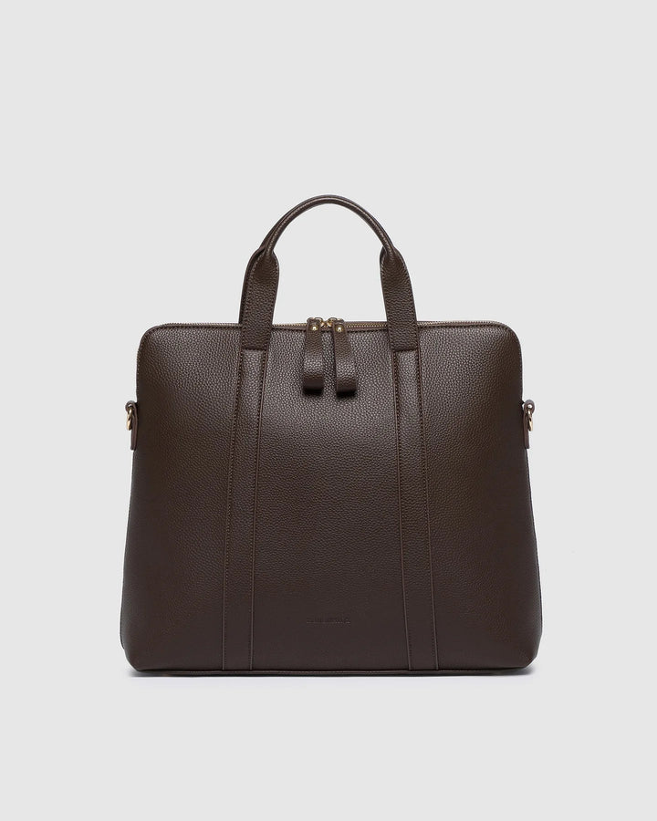 Rhodes Laptop Bag - Chocolate Handbag Louenhide
