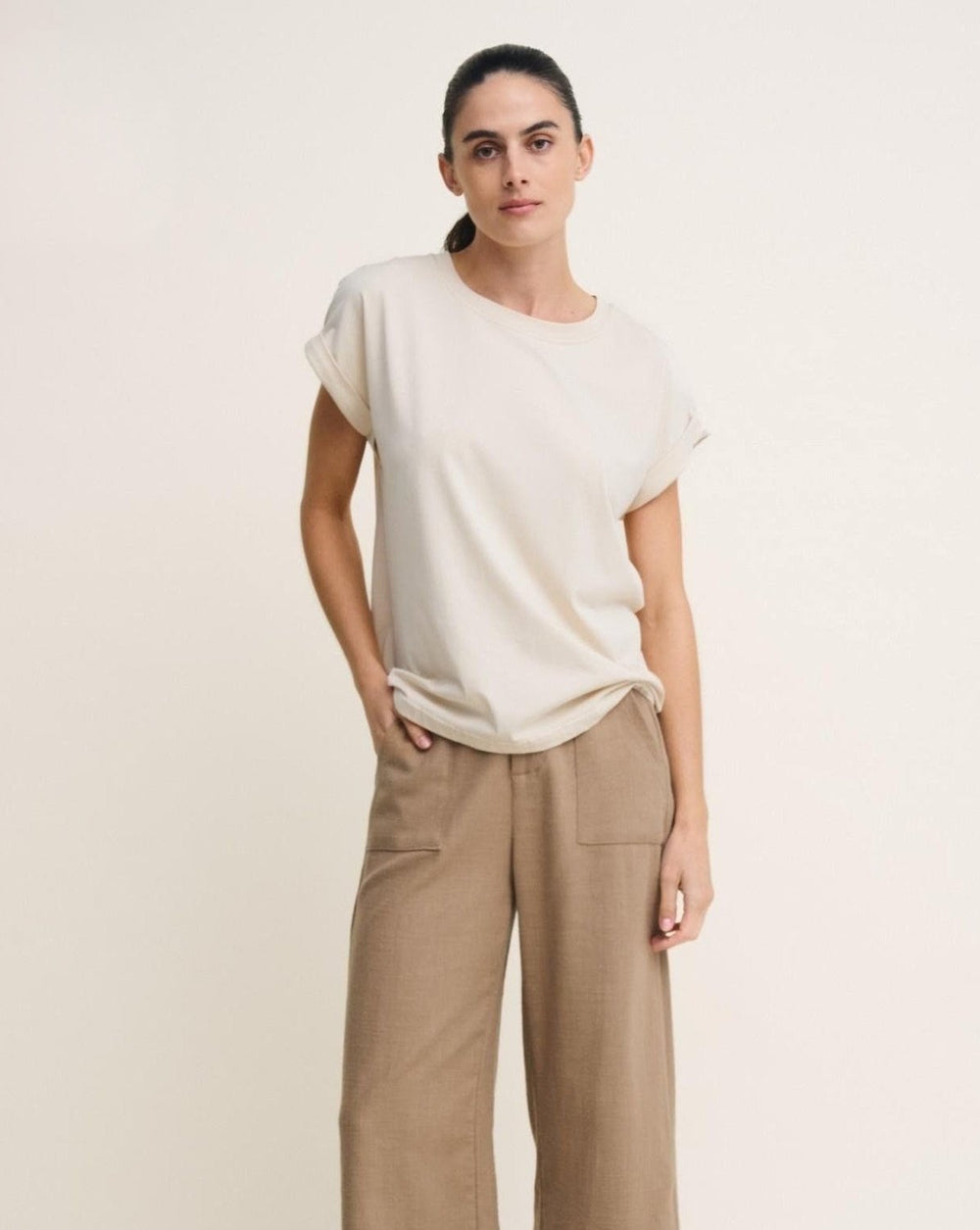 Rhodes Tee - Nude Tee shirt Little Lies
