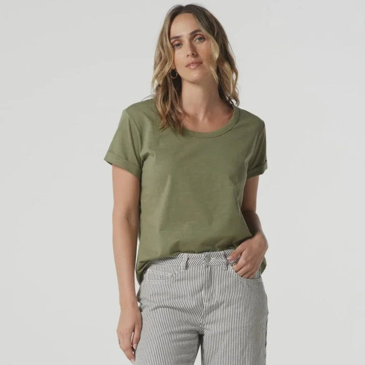 Rhodes Tee - Sage Tee shirt Little Lies