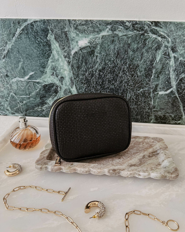 Rita Jewellery case - Black jewellery box Louenhide