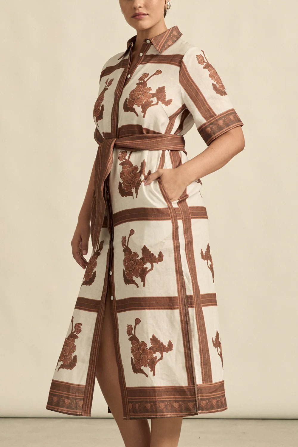 Roam Dress - Coffee Colllage Dresses Zoe Kratzmann