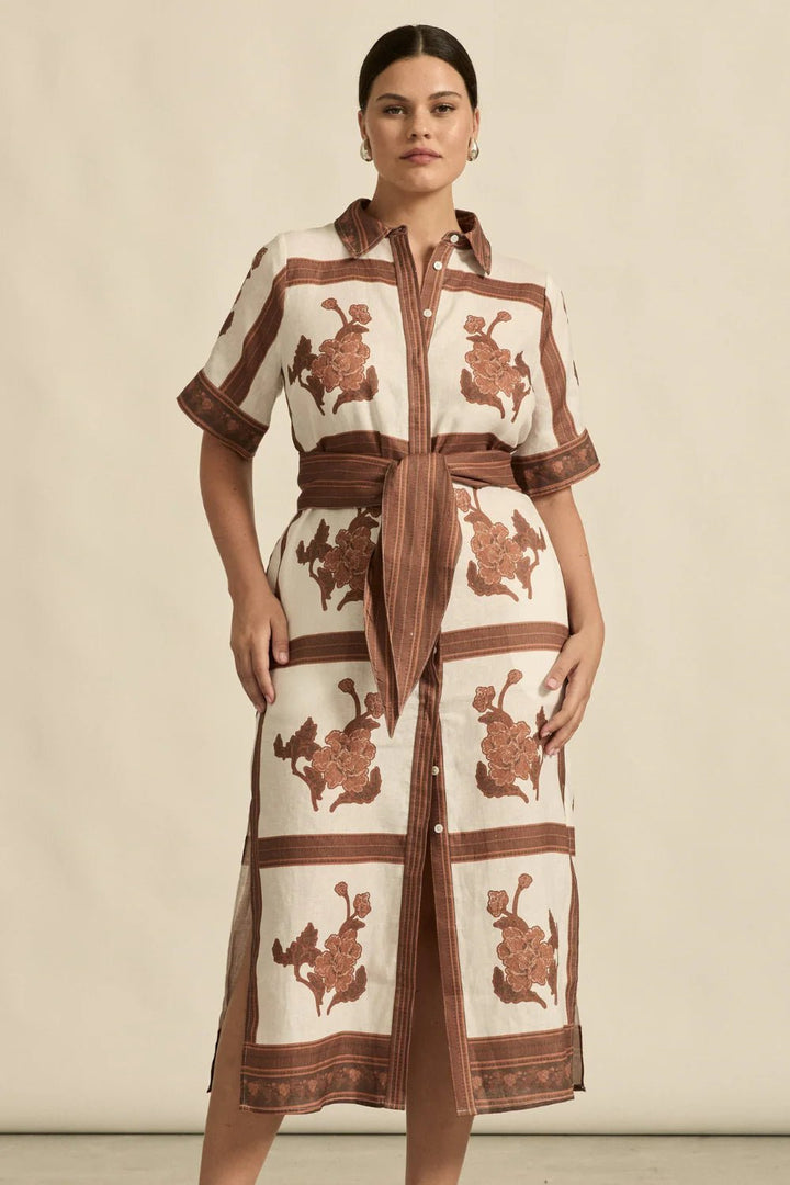Roam Dress - Coffee Colllage Dresses Zoe Kratzmann