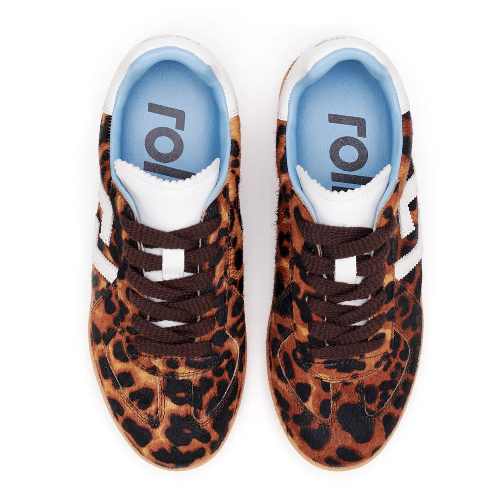 Rollie Pace Dark Camel Leopard Shoes Rollie