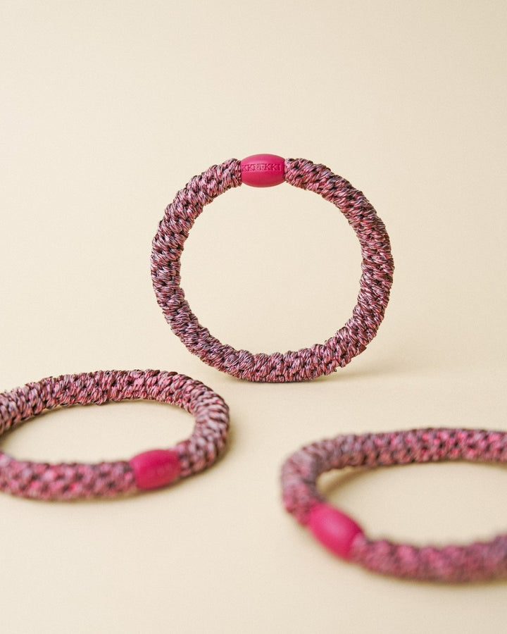 ROSEWOOD GLITTER KKNEKKI original hair ties