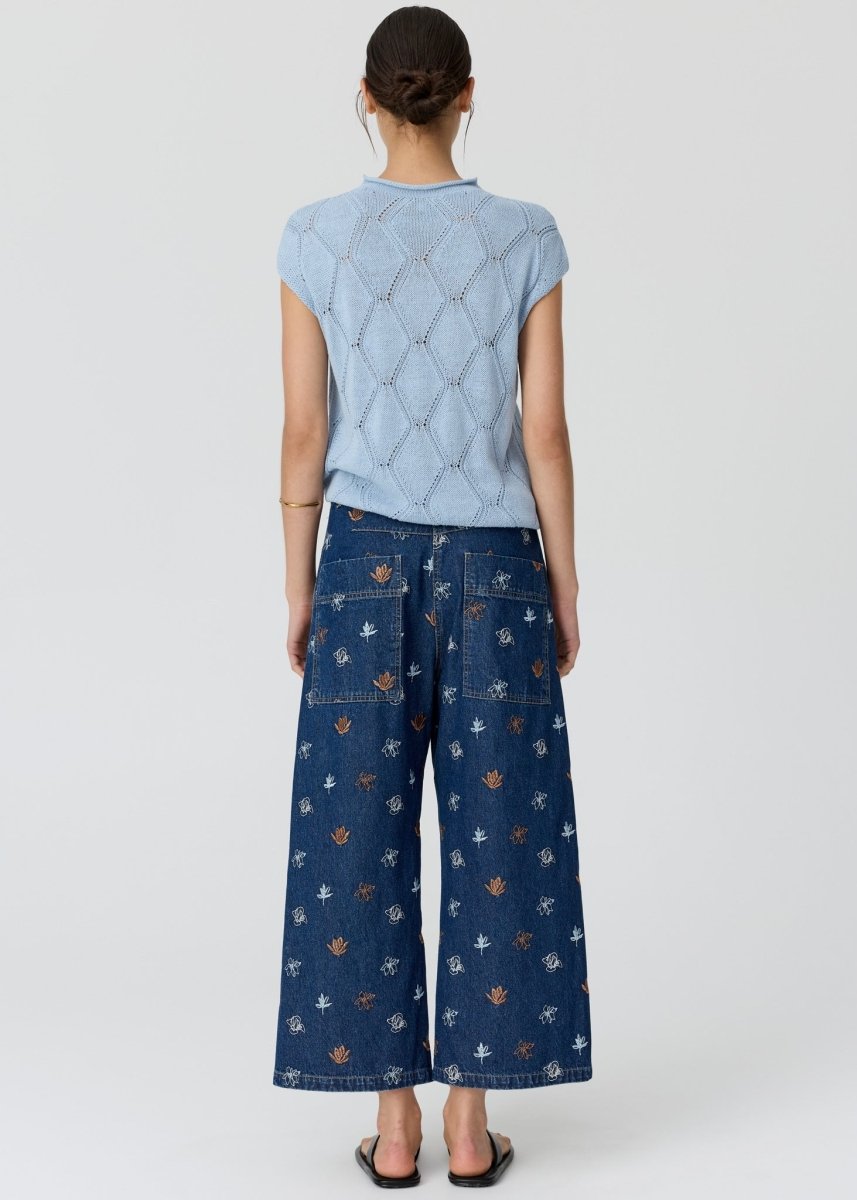 Rosin Cable Knit - Blue - Stanleyandstone