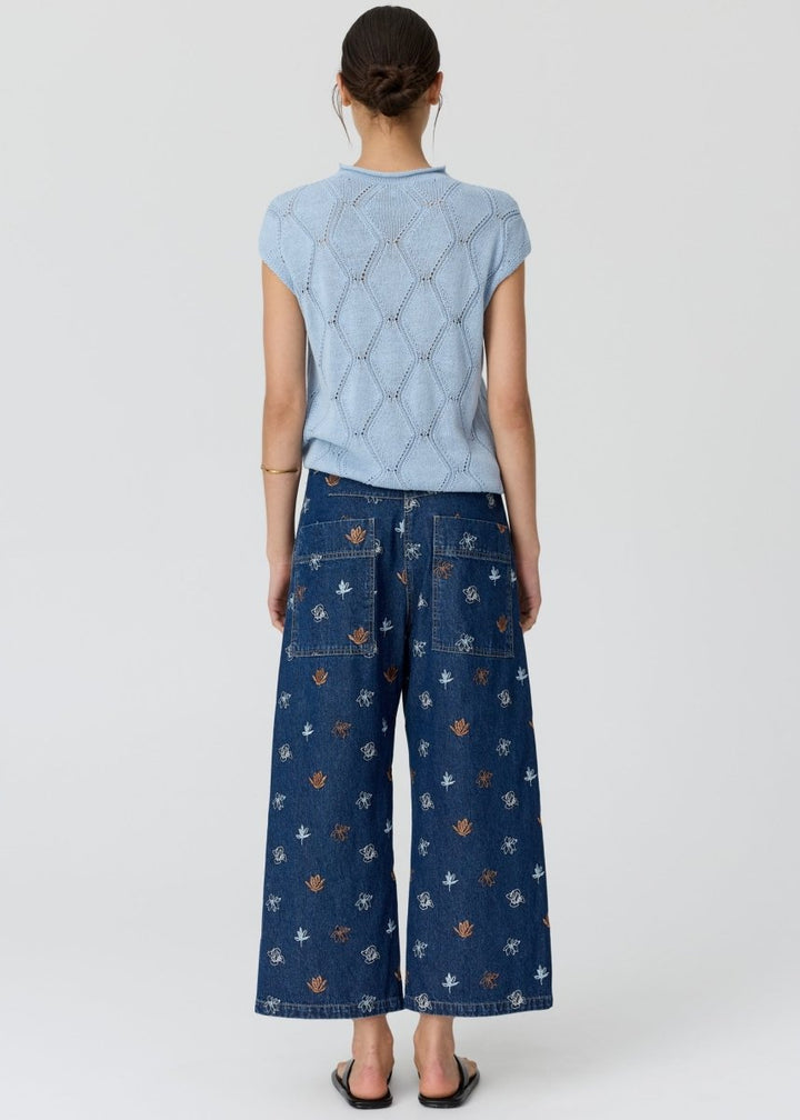 Rosin Cable Knit - Blue - Stanleyandstone