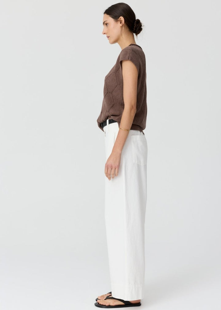 Rosin Cable Knit - Choc t-shirt POL