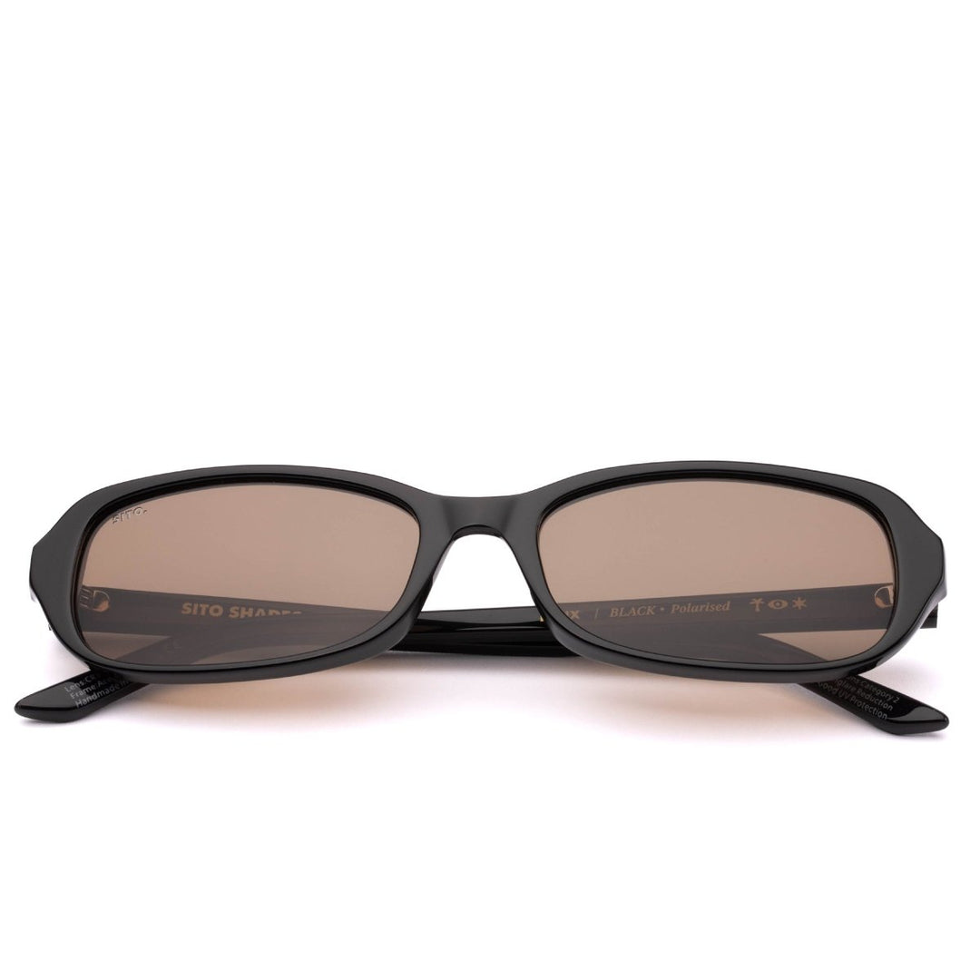ROUX - BLACK POLARISED Sunglasses Sito Shades Black Fawn Polar